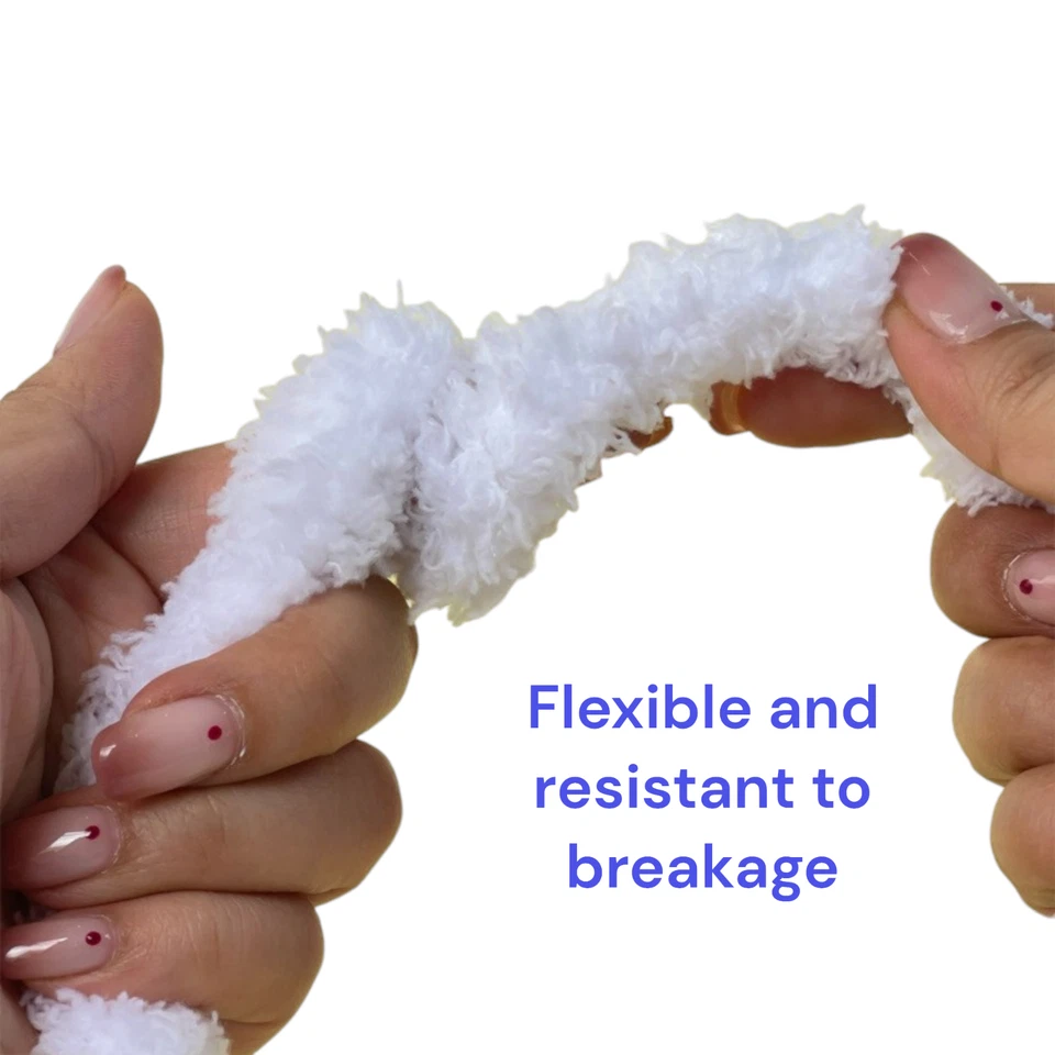 Limpiadores de pipas esponjosos de 39,37 pulgadas de largo vástagos artesanales/chenille 12 piezas en 6 colores Foto 4 de 4