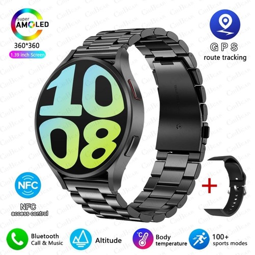 Samsung Galaxy Watch6 40mm Smartwatch Bluetooth - Gold Black watch 6 - Picture 9 of 21
