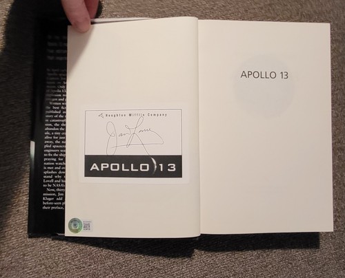 JIM LOVELL signed 'Apollo 13' hard - Astronaut - Beckett Authenticated Autograph - Foto 2 di 6