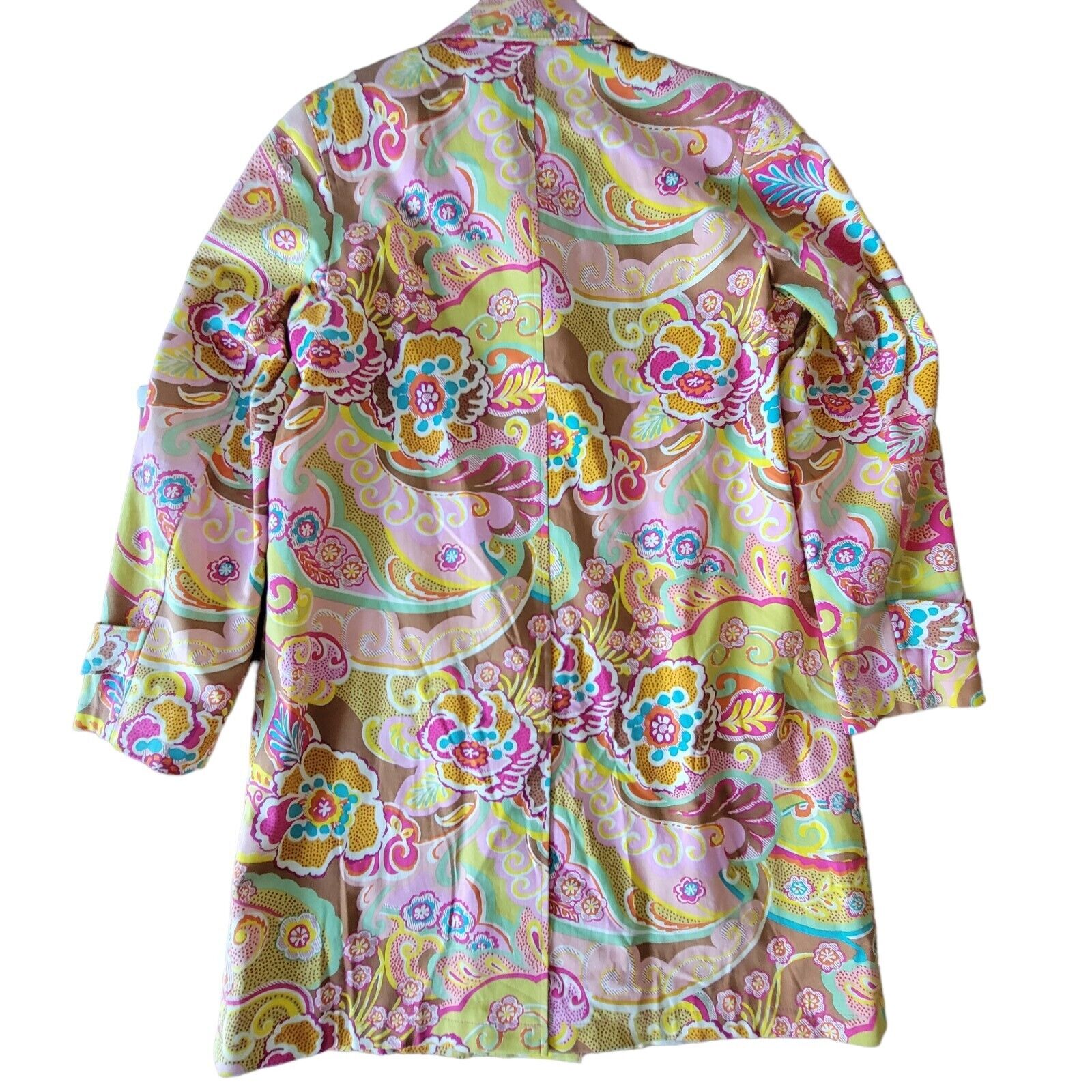Harve Bernard Coat Multicolor 2P Petite Cotton Tr… - image 2