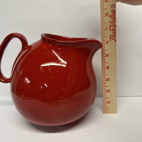 Vintage Pitcher Red Glaze Spain 7 inch About 12 Cups With Handle. - Picture 5 of 6