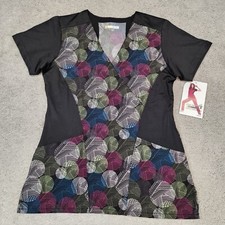 FFX SPORT WonderWink Scrub Top Womens Small Short Sleeve Work Shirt