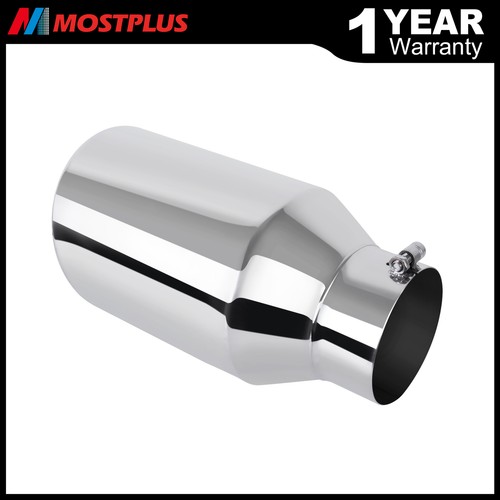 5" Inlet 8" Outlet 15" Length Car Stainless Steel Rolled Edge Diesel Exhaust Tip - 第 1/7 張圖片