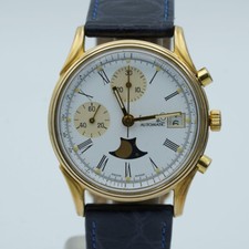 Cronografo Eberhard & Co Edizione Limitata Fondee 75 Anniversario Placcato Oro EB024