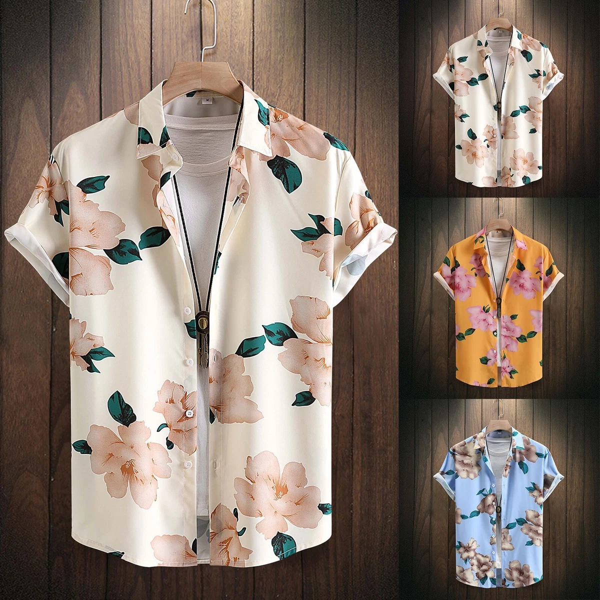 Summer Men Fashion Cool T shirt Casual Printed Short Sleeve Fit