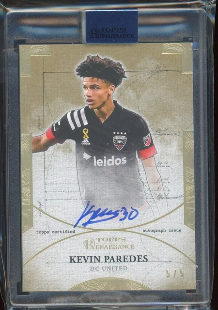 2022 Topps Renaissance MLS Engravements Auto Kevin Paredes #5/5 DC United
