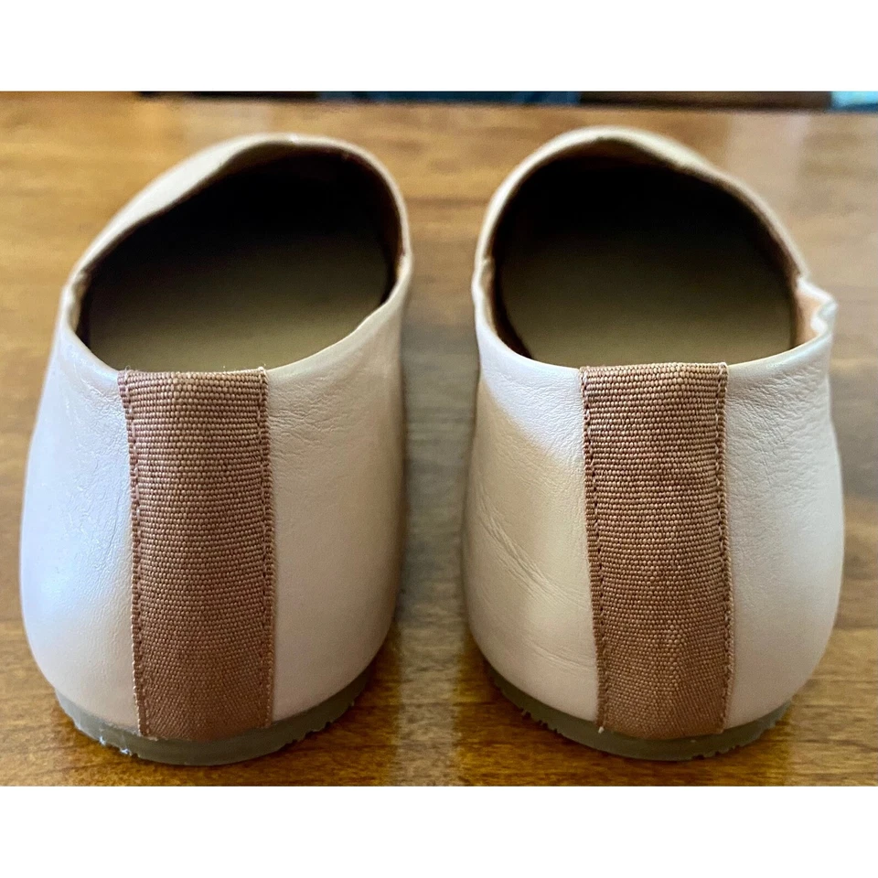 TKEES Leather Ballet Flats Comfortable Slip On Shoes Beige Size 9.5 - Image 4 of 4