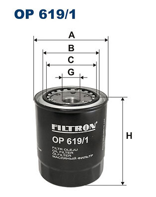 Filtron OP 619/1 ÖLfilter FÜR Ford Mazda Metrocab Toyota VW-image