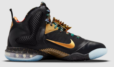 DO9353-001  Nike LeBron 9 Watch the Throne Herren Turnschuhe Schwarz Sneakers