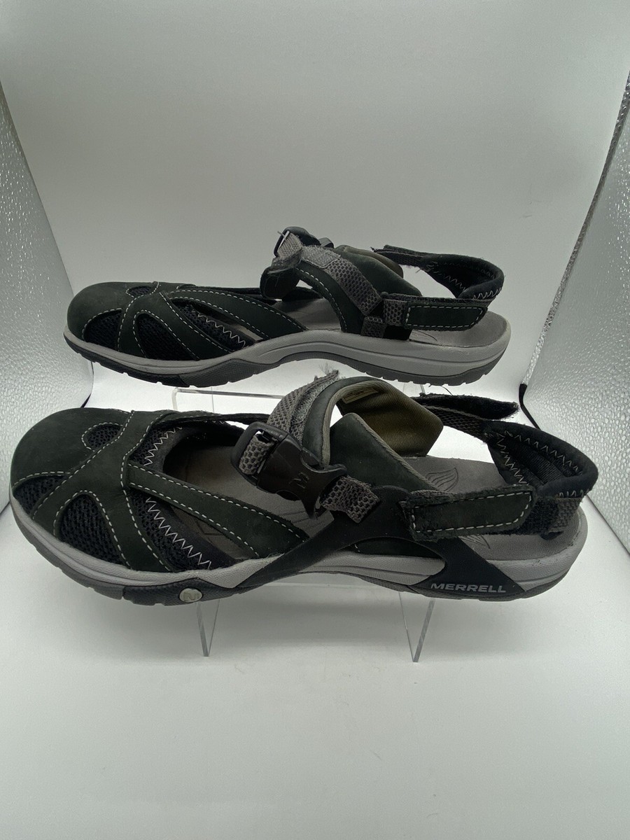 Merrell Womens Shoes Azura Size 7M Black Athletic Sandal Pre Owned vq