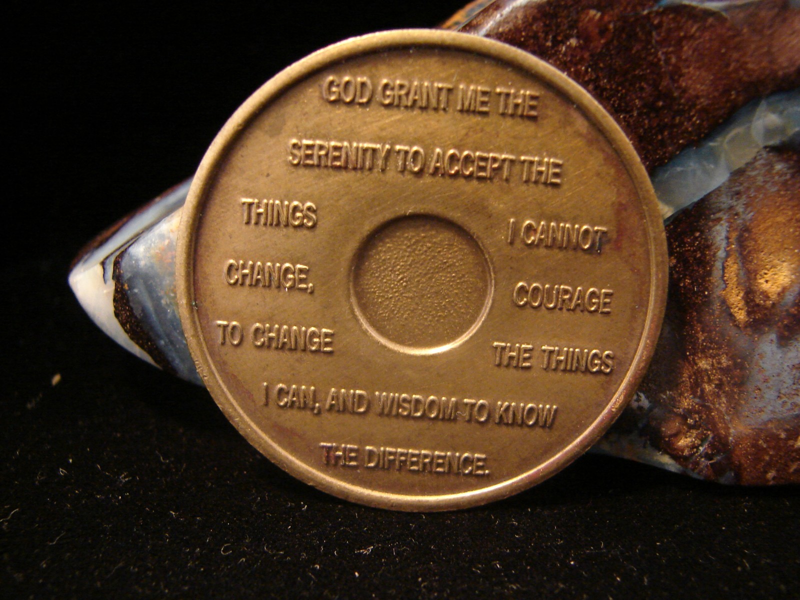 Alcoholics Anonymous AA 5 year Bronze Medallion Coin Chip Token ...