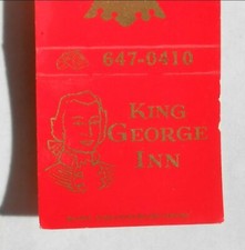 1960s King George Inn Tap Room Max & David Hayden Map Mount Bethel NJ Matchbook