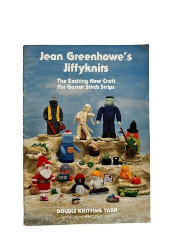Jean Greenhowe's JIFFYKNITS Knit Garter Stitch Strip Christmas Doll Characters - Picture 1 of 11