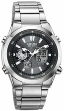 Citizen Eco Drive Stainless Steel Quartz Mens Watch JZ1020-54E