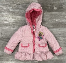 Disney Girls Princess Girls Kids Hooded Full Zip Jacket Size 2 Great Condition