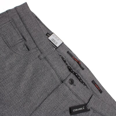 Alberto NWT 5 Pocket Jean Cut Pants Size 40 US Pipe In Gray Polyester Blend
