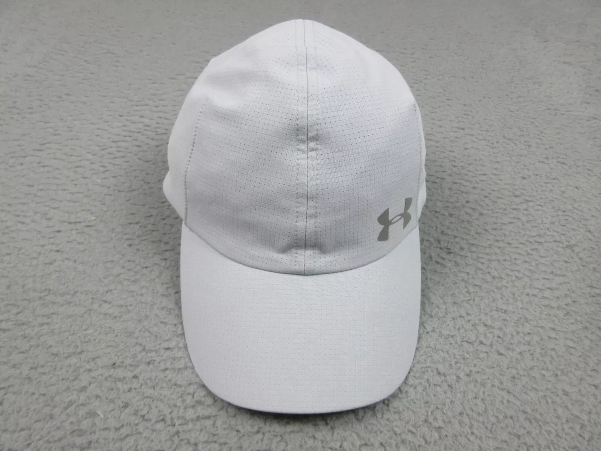 Under Armour Hat Cap Strap Back Gray Lightweight Running Hat