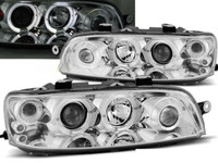 Scheinwerfer Paar Fiat Punto 99-03 Angel Eyes Chrom