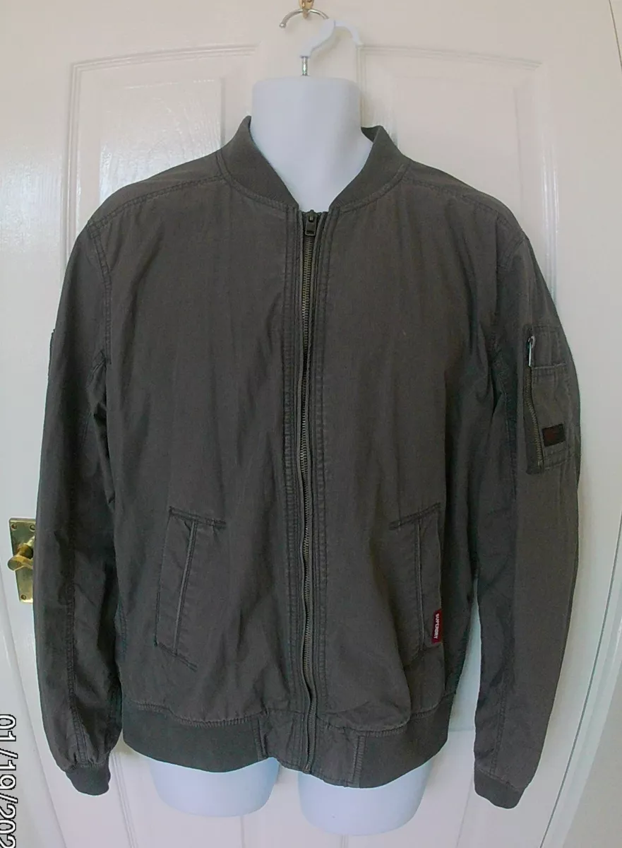 Superdry 'Rookie Edition Military Issue' Jacket for Men. VGC. Grey