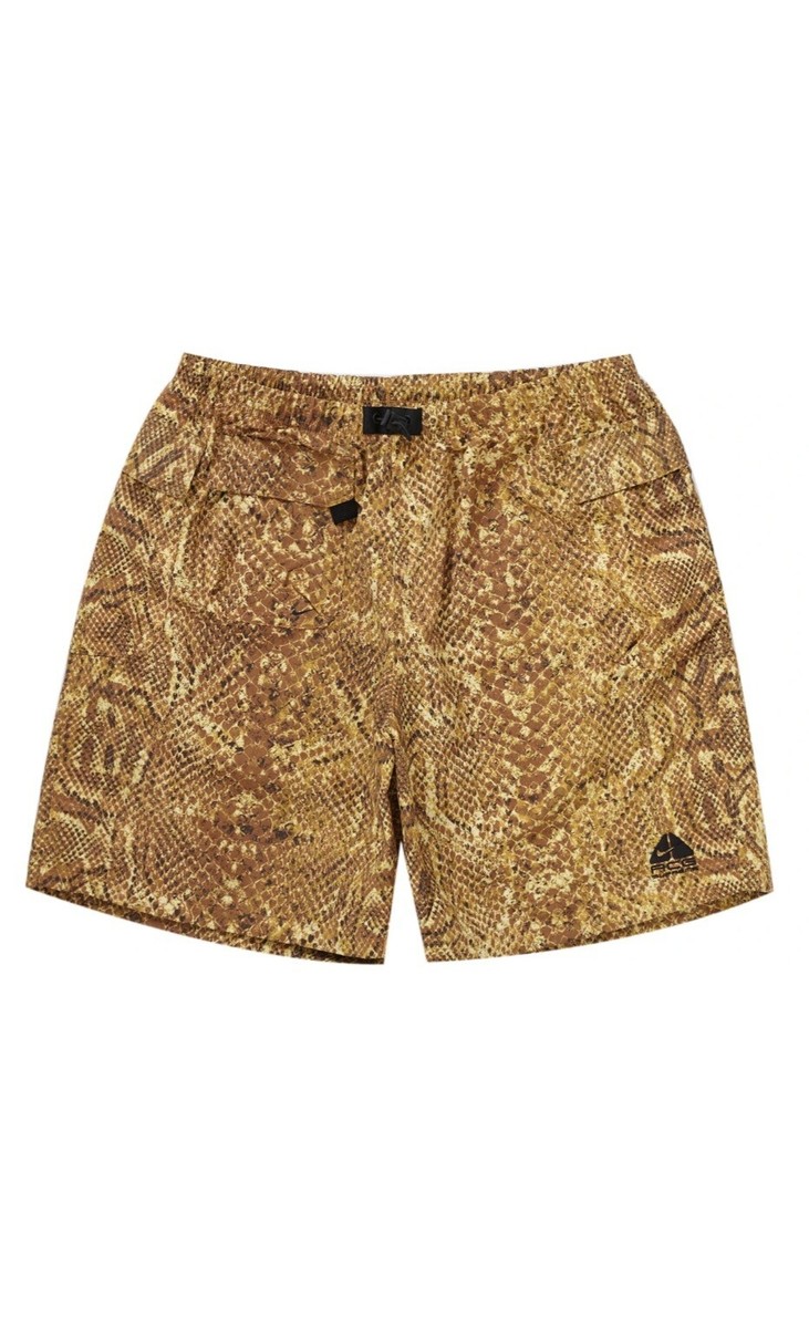 Supreme FW22 Nike ACG Nylon Trail Short Gold Snakeskin | eBay