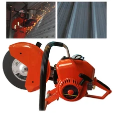Gas Demolition Saw Concrete Cutter Metal Concrete Cut Off Saw & Blade 2-Stroke