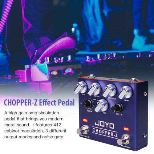 JOYO Pedale Chitarra Distorsione Moderno Tono Metallo Amplificatore Alto Guadagno Simulatore 3 Bande EQ - Foto 5 di 12