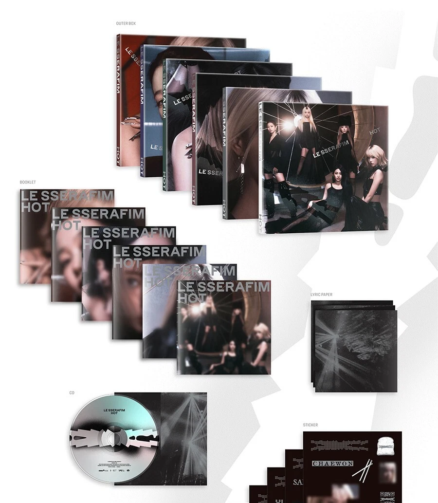 LE SSERAFIM [HOT] 5th Mini Album COMPACT Ver./ CD+Photo Book+