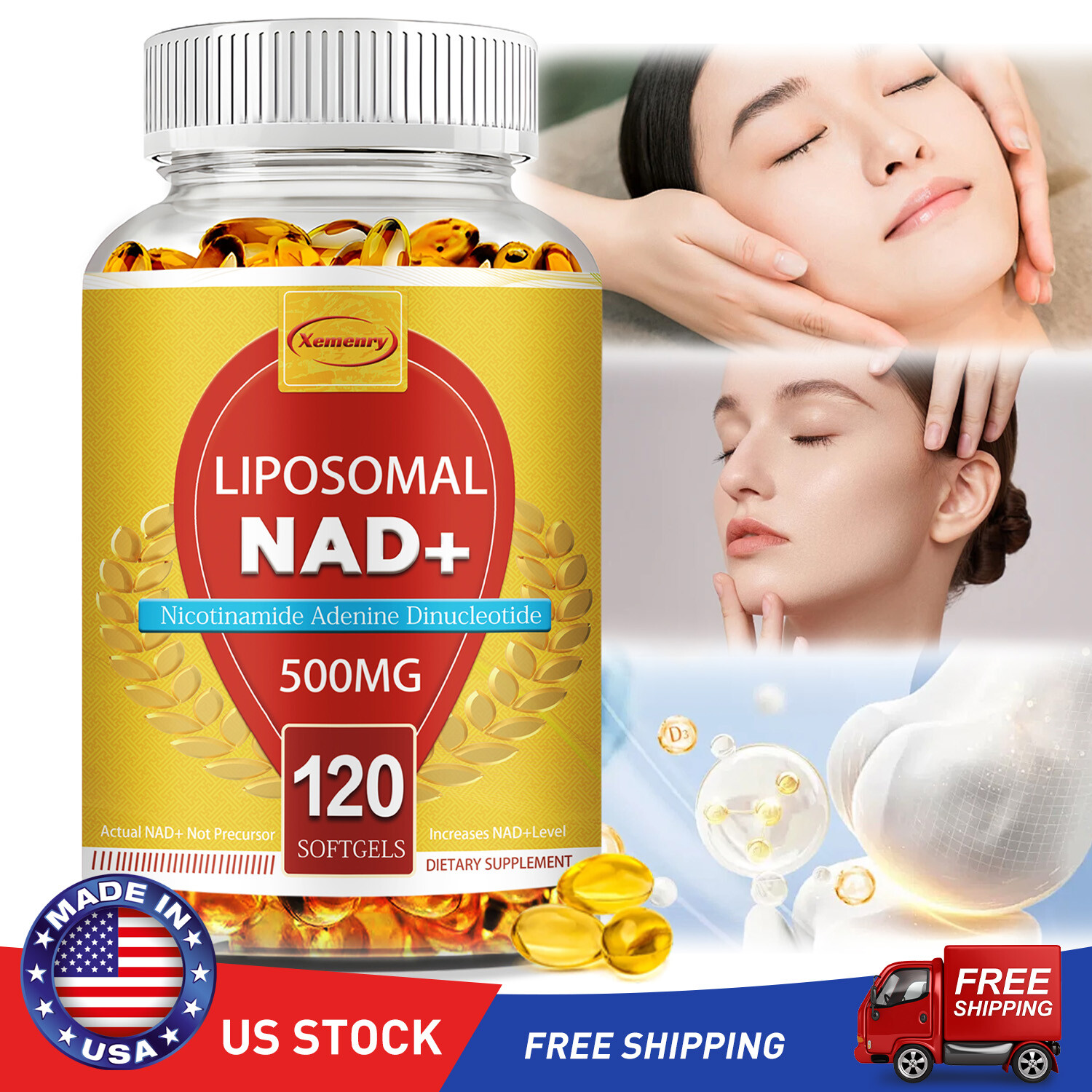 NAD+ -Focus Boost,Support Cell Energy Production,DNA Repair and Metabolic Repair