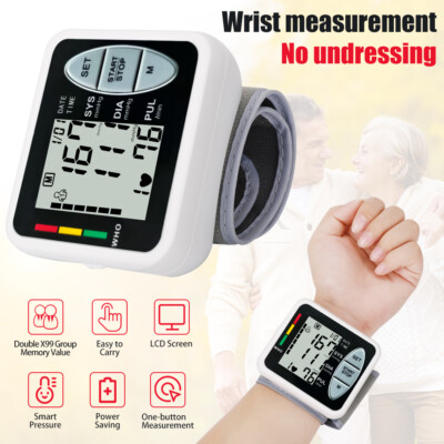 #ad Blood Pressure Monitors for Home Use Rechargeable Wrist Digital BP Machine Cuff $25.99