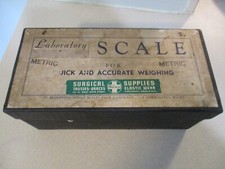 Pelouze Laboratory Avoirdupois and Metric Scale complete Box 2 to 50grm weights