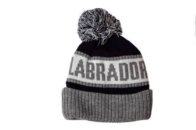 LABRADOR - CANADA Province TOQUE HAT With Pom Pom ..Flag MATRIX..New