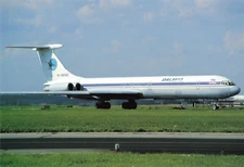 Postcard Airline DALAVIA IL-62M RA-86560 No. A480 CC7.