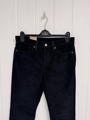 Levi's 314 Men's Shaping Straight black corduroy pants mid