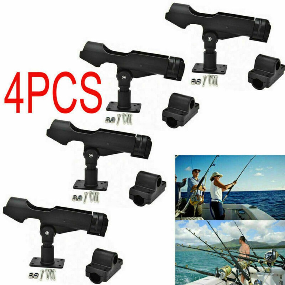 4 PCS Kayak Fishing Rod Holder Fishing Pole Bracket Boat Fishing Pole