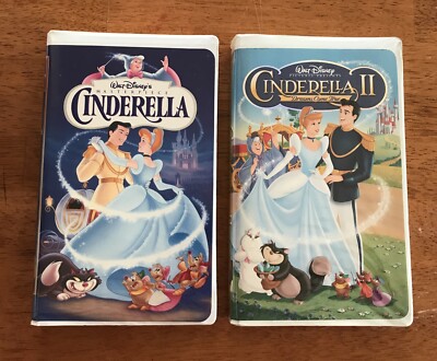 Walt Disney's Cinderella VHS & Cinderella 2 Dreams Come True VHS
