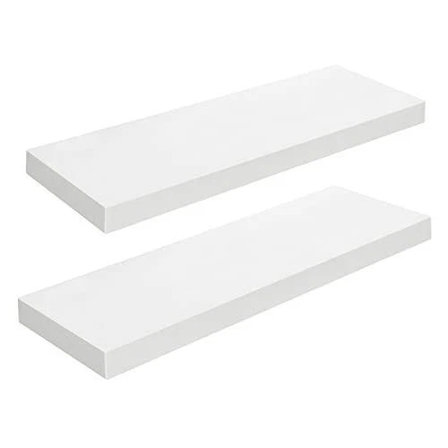 HOOBRO Floating Shelves, Wall Shelf Set of 2, 23.6 Inch Hanging Shelf with