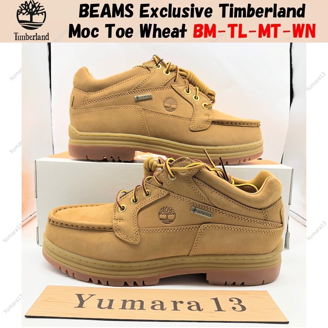 BEAMS Exclusive Timberland Moc Toe Wheat BM-TL-MT-WN Men's BEAMS Exclusive Timberland Moc Toe Wheat BM-TL-MT-WN Men's