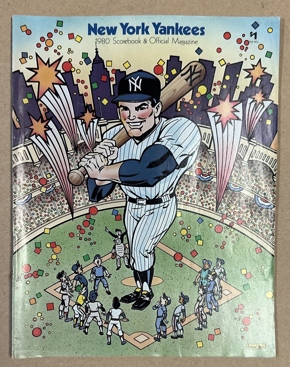 NY Yankees 1980 Scorebook & Official Mag - June 27,28,29