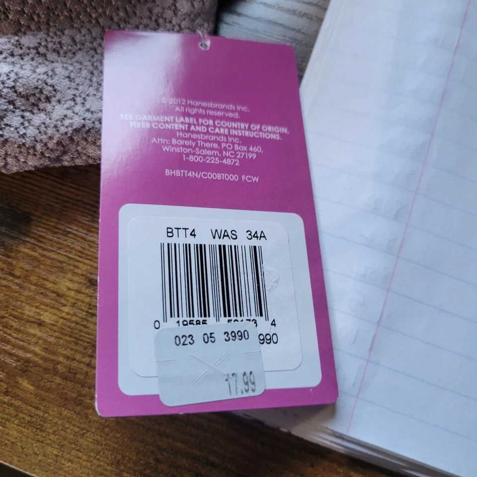 Sujetador rubor Barely There Beyond patrón tortuga desnudo talla 34A nuevo con etiquetas Foto 4 de 4