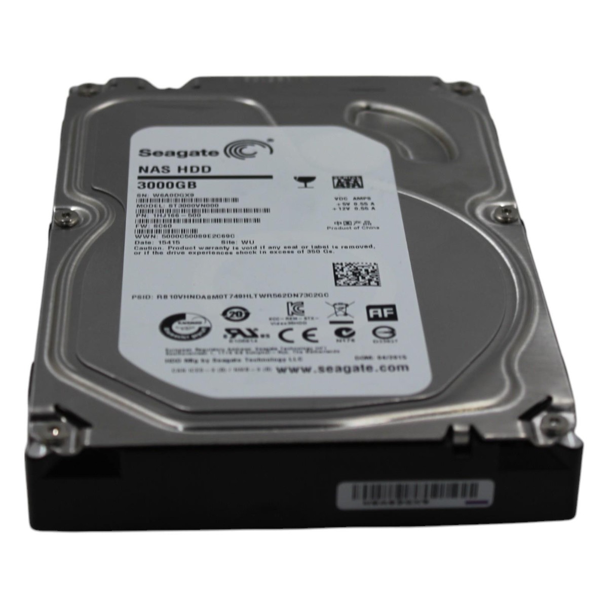 送60サイズ】 SEAGATE ST3000VN000-1HJ166 3TB 使用14847時間 3.5 