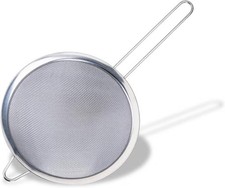 Image of Fackelmann Sieve Stainless Steel, Kitchen Drainer Strainer Large 20cm Diameter