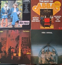 ABBA VINYL LP'S JOBLOT X 4 ALBUMS THE BEST OF, ARRIVAL  AND THE VISITORS.
