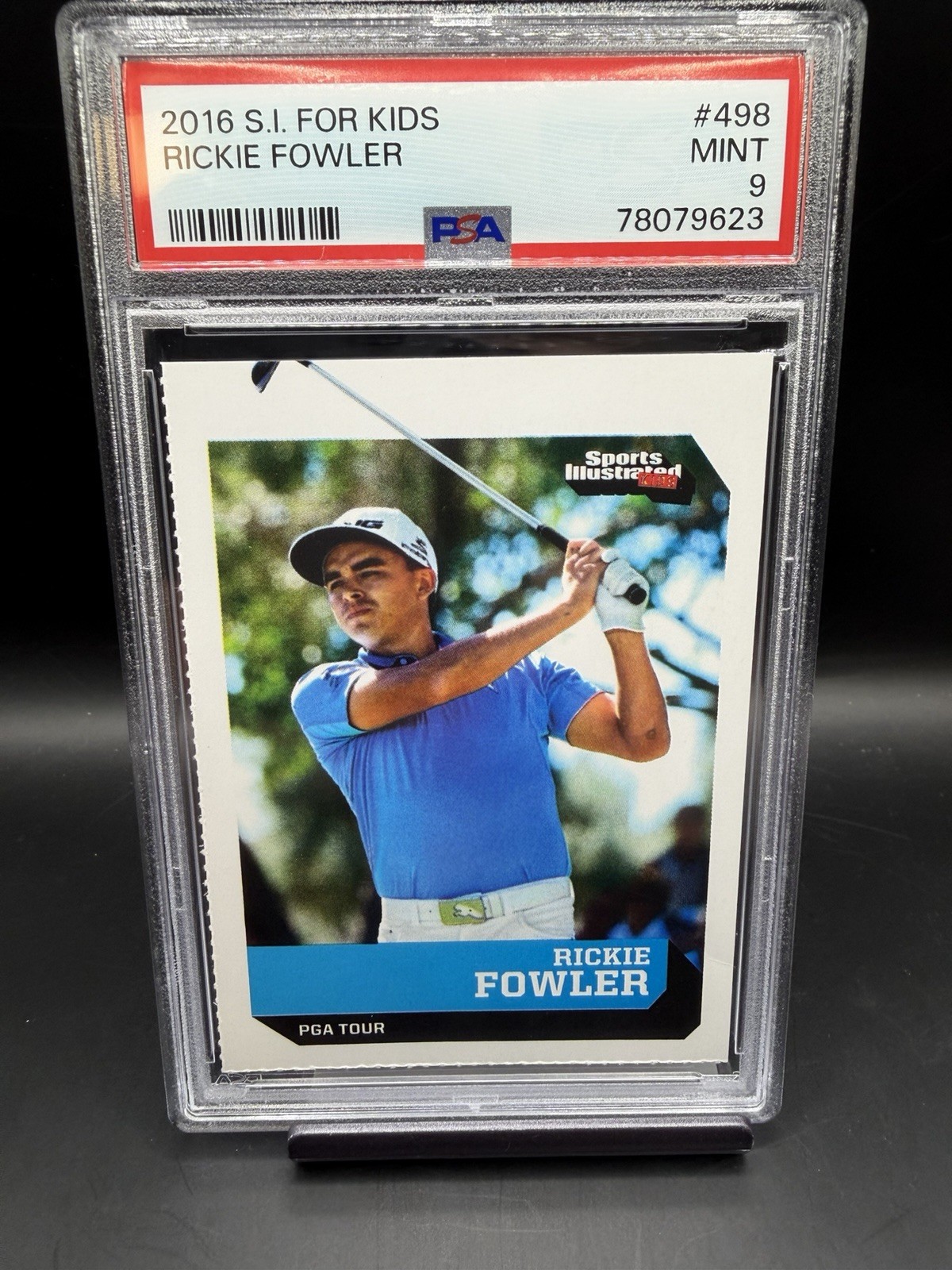 RICKIE FOWLER ROOKIE 2016 SI FOR KIDS PSA 9 MINT RARE PGA GOLF STAR PUMA POP 68