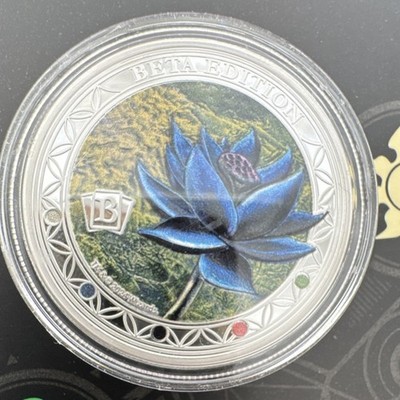 Magic: The Gathering Black Lotus Beta Edition 2024 1 oz Silver Proof Coin Color 