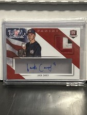 2015 Panini USA Baseball 17u National Tm Jer/Sign Jack Carey #8 Prime /49 