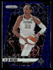 2024 Panini Prizm WNBA #86 A'ja Wilson Blue Velocity Prizms