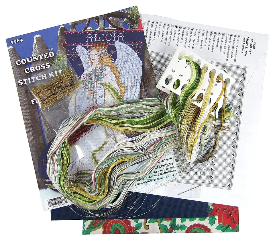 Kit de medias de punto de cruz contado Holly Angel, por yarda Foto 3 de 3