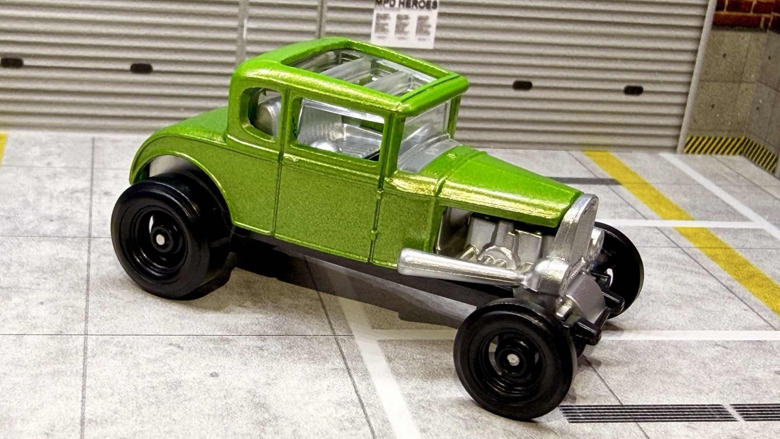 🔥 Hot Wheels CUSTOM MADE Lime Green Ford Model A Custom '31 Diecast