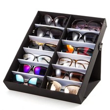 Sunglasses Organizer Storage Eyeglass Holder Multiple Case Box