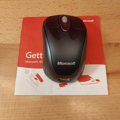 #ad Microsoft Wireless Notebook Optical Mouse 3000 Model MSK 1056 New Open Box $16.36